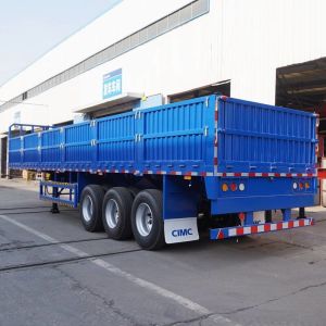 China 800mm Height 50T Dropside Side Wall Cargo Trailer wholesale