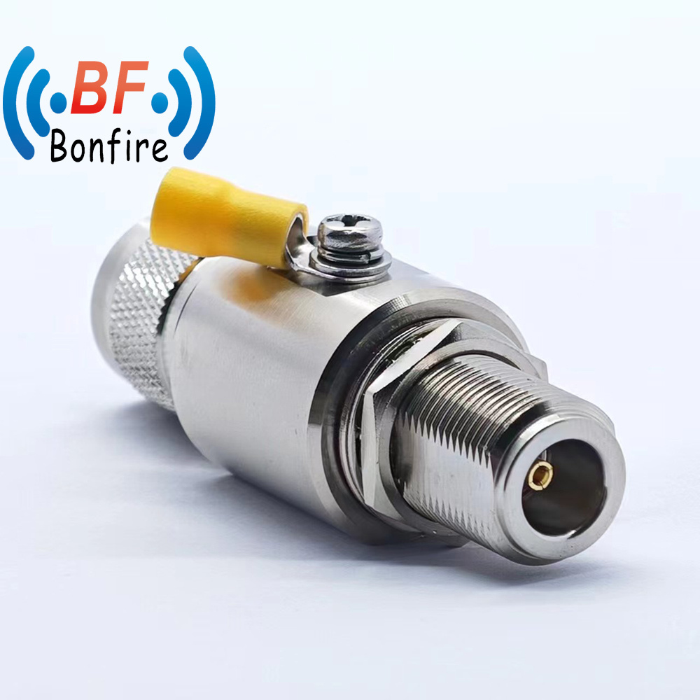 Quality Assurance DC-6000MHz UHF Coaxial Lightning RF Arrestor Pl259 Female to So239 Female Bulkhead Lightning Surge Protector