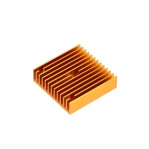 China 40*40*11mm MK7 MK8 3D Printer Heatsink Gold Copper Radiator wholesale
