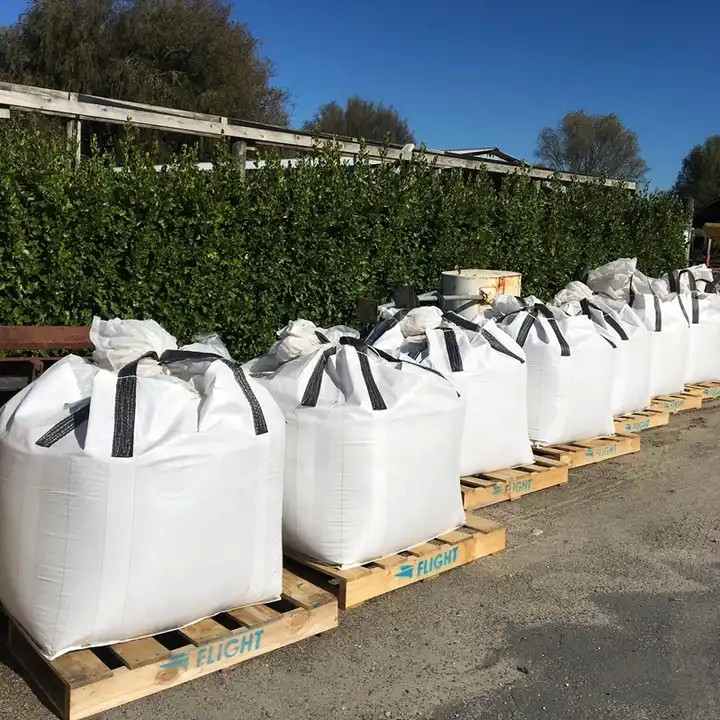 1/ 1.5/ 2 Tons Plastic FIBC Jumbo Bag White PP Bulk Bag For Rice / Flour / Sugar