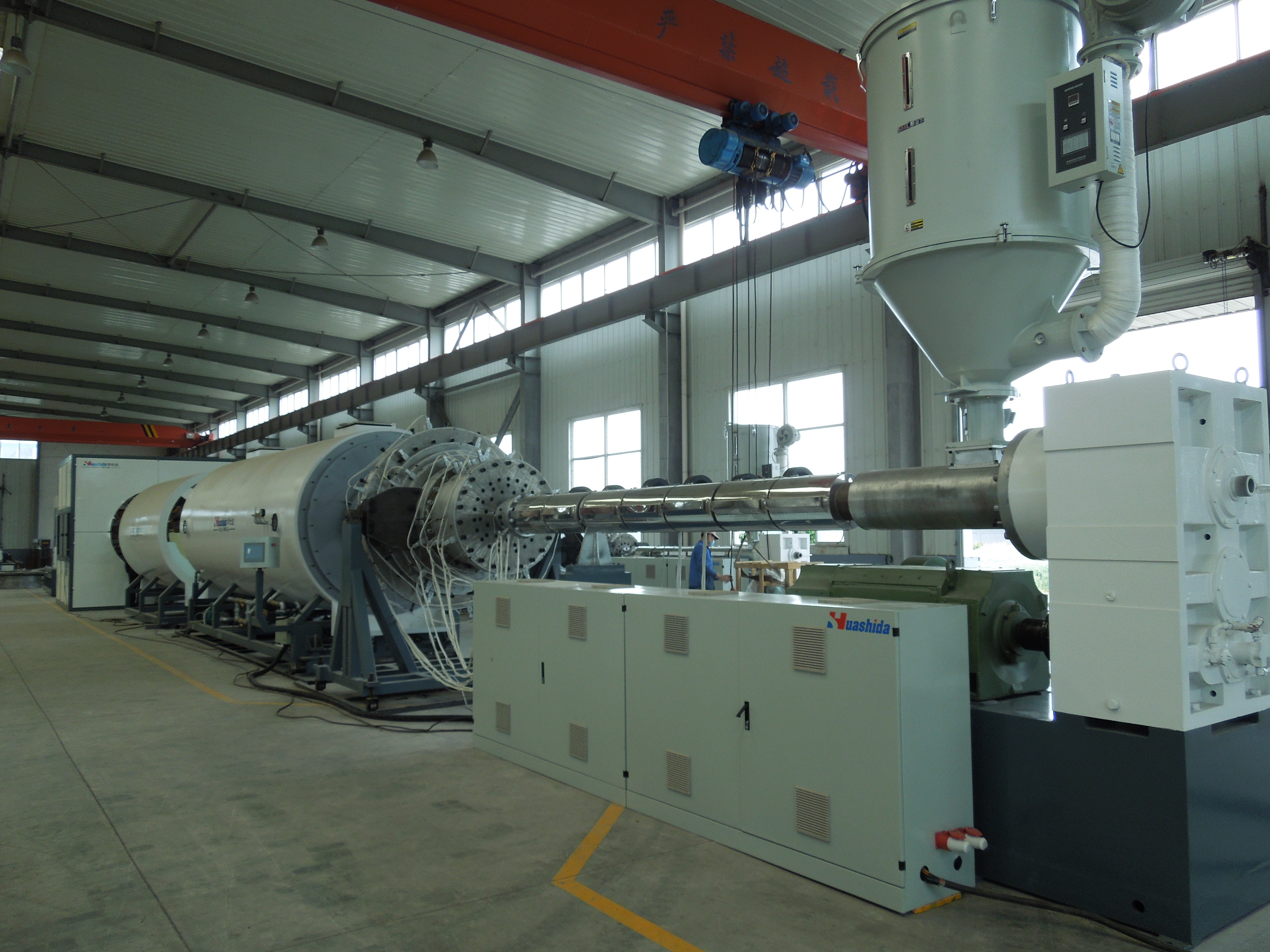 20-Year HDPE Pipe Extruder For PU Foam Insulated Foaming Production Line In China