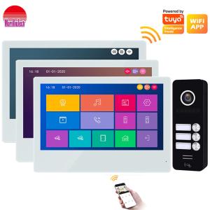 China Video door bell app remote unlock door phone two way talking door intercom touch screen intercom system on sale