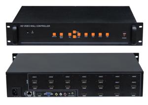 LCD Display 3D Video Wall Controller 4x4 1 In 16 HDMI Output
