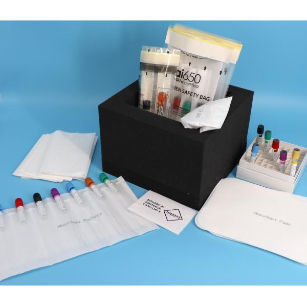 Medical Laboratory Specimen Coagulation Test Shipping Boxes / Specialized Drop Box for Transportation