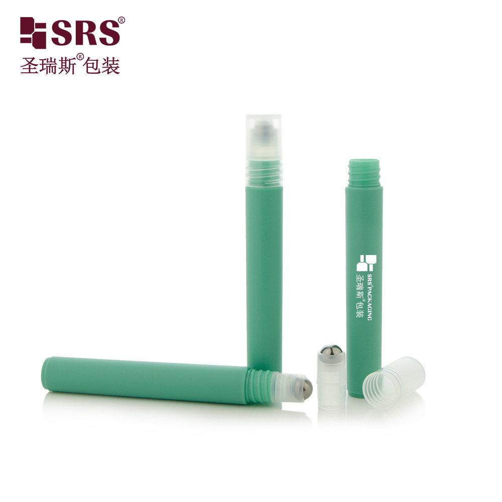 RPPH-10ML(C) Antiperspirant Liquid Plastic Empty Custom Injection Color Green With Steel Ball PP Cap No Leakage