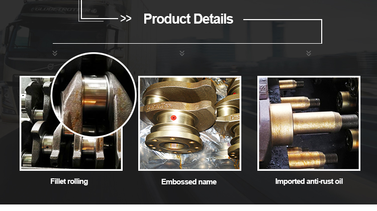Hot sale diesel engine assy 4HF1 crank shaft genuine parts crankshaft
