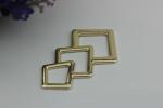 Novelty design triangle pattern gold & gunmetal zinc alloy metal logo plate for