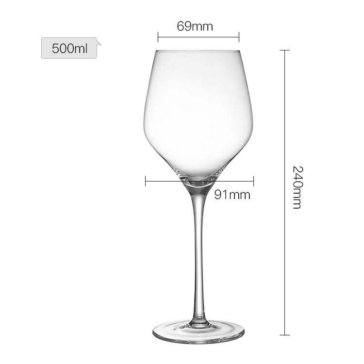 Crystal 16 Oz Red Wine Glasses Red Glass Goblets Wedding