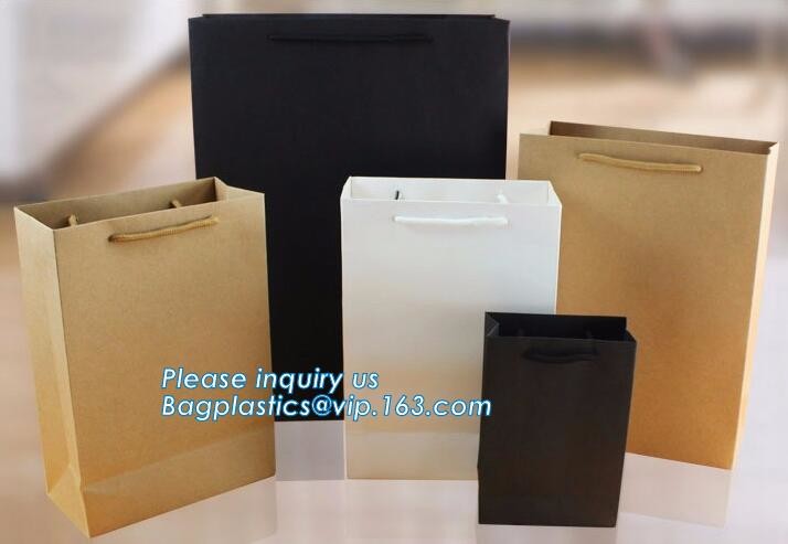 Customized Cut Printed Coated Paper Shopping Bag with Matt Lamination,rope handle custom logo printed white paper bag