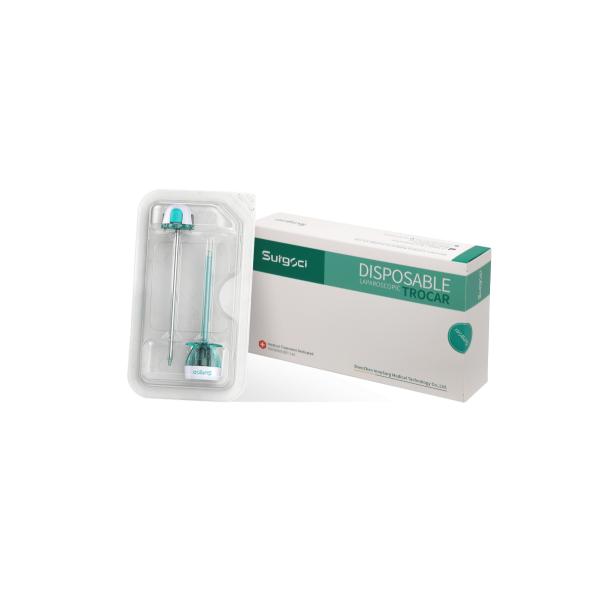 Disposable Trocar with Visible Tip Laparoscopic Surgical Instrument Single Use