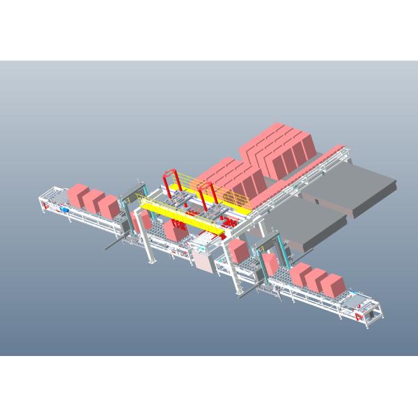 ISO Automatic Brick Making Machine 40kw Packing Brick Production Line