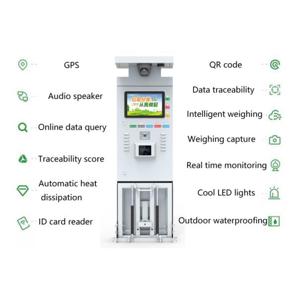 Patterned Steel / Galvanized Pipe 10-Inch AI Intelligent LCD Bench Scale with Android System QR Code Management KG Capacity