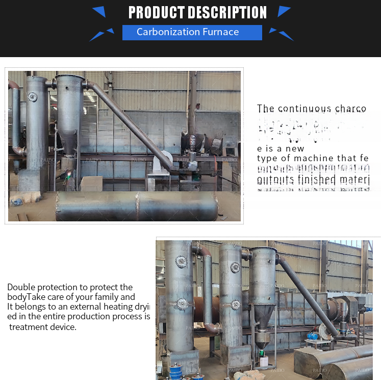 Environment Friendly Charcoal Making Machine Biochar from Rice Husks and Coal Powder