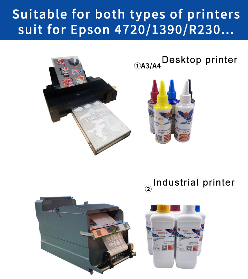 Water Based Pigment Ink Water Based Ink For EPSON TX800 XP600 Printer Transfer