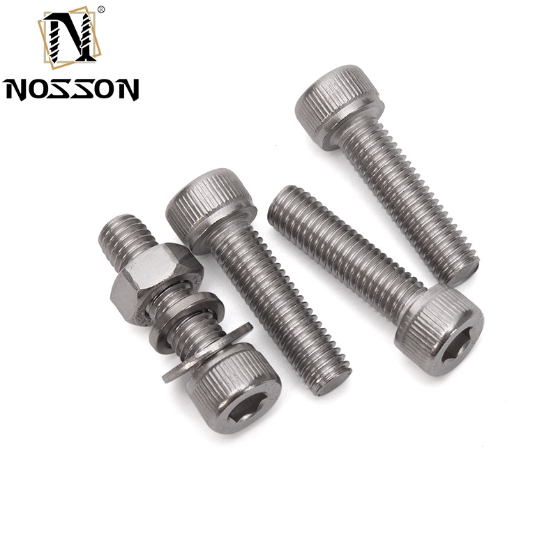 Stainless Steel M3 14mm Inner Hexagonal Screws Full Thread DlN912 Cup Head Socket Hex Bolts Metric Measurement Plain Finish
