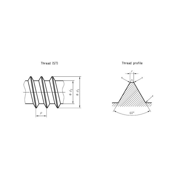 Rust Proof Self Tapping Countersunk Screws Cutting Off The End Cross Recessed Pan Head