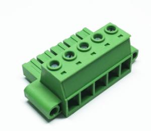 China RD2EDGSKM 7.62mm pitch with flange 400V 32A pcb pluggable terminal block wholesale
