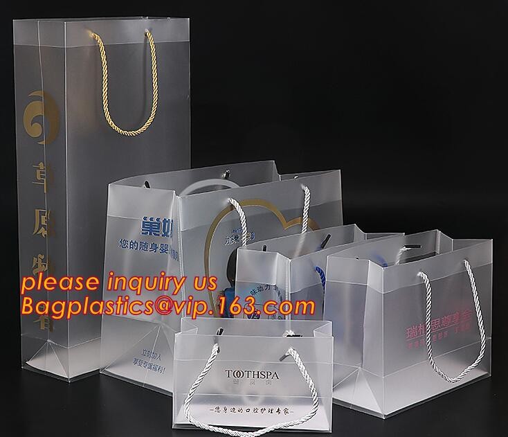 Promotional customized high quality soft loop plastic cloth bag,manufacturer custom soft loop handle polyethylene PE pla
