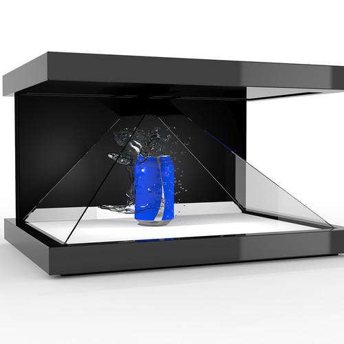 Quality Customized Holographic Projection Pyramid , 3D Hologram Box 1 Year Warranty for sale