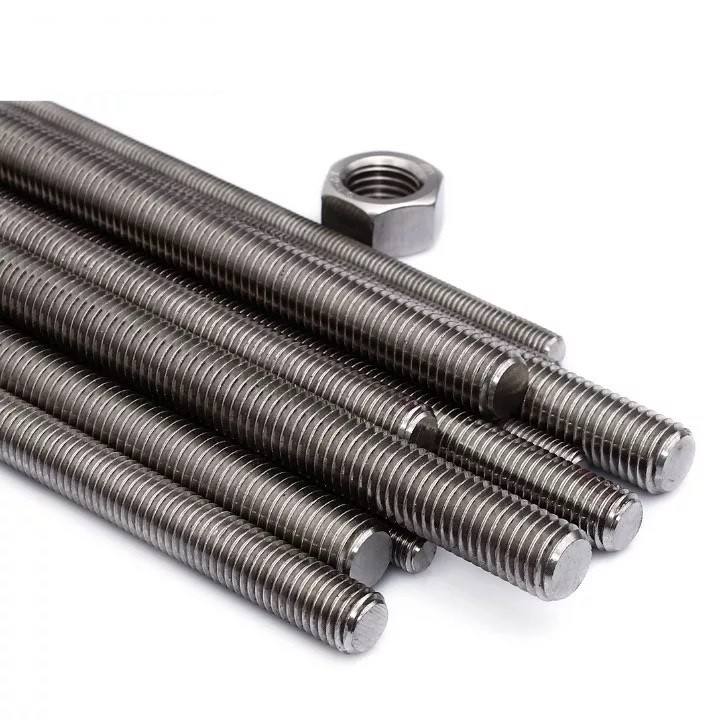 Brass Alloy Copper Bronze Full Thread Threaded Rod DIN 975 H59 H62 Nickel Tin Plated