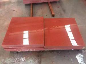 Polished Chinese Red Granite Floor Tiles Anti Slip granite bathroom tiles For Villa