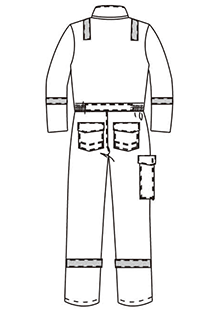 350gsm Orange Flame Proof Overalls