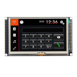 China 4.3 Inch 16 Bit TFT LCD Module MCU8 Interface SSD1963 Resistive Touch LCM-TFT043T1 wholesale