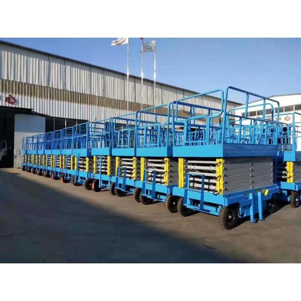 300kgs 12m Suspended Platform Upright Scissor Lifts For Aerial Work