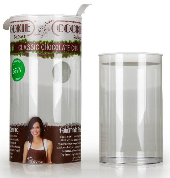 clear PVC PET can for food canning,Customized round clear paint can with tin lid,paint can with tin top & bottom and han