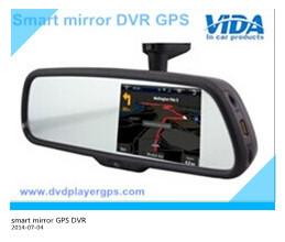 DVR rearview mirror gps with Bluetooth Smart Operation System rearview mirror