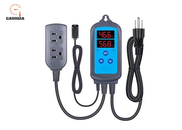 Pre - Wired Digital Dual Stage Temperature Humidity Controller With ±3%RH​