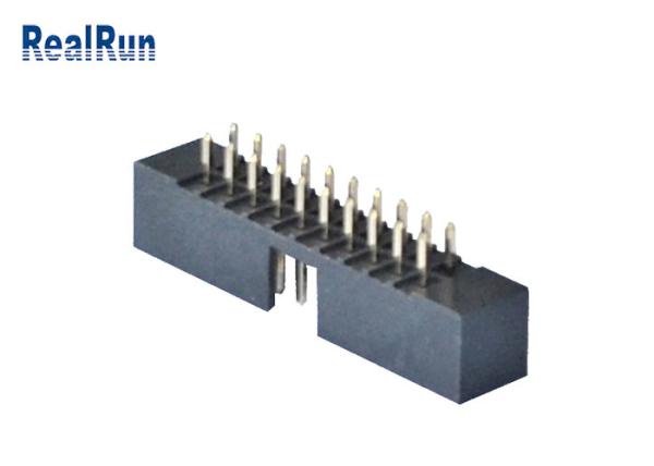 Quality PBT Plastic 2.0mm Pitch Machined Box Header 20 Pin Straight Connector PA6T for sale
