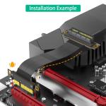 270° Reverse PCI-E Slot PCI-e 4X Extension Cable Boost Your Data Transfer
