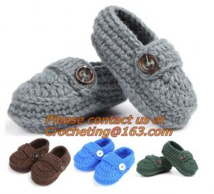China Baby Booties, Socks Knitted, Newborn Loafers Shoes Plain Infant Slippers Footwear, knitwea wholesale