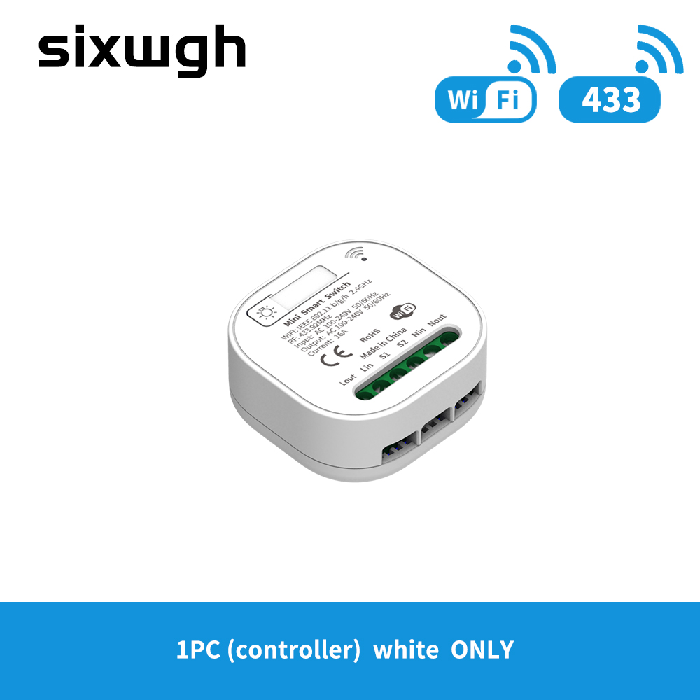 SIXWGH 16A WIFI Switch Tuya App Remote Control Smart Timer Switch