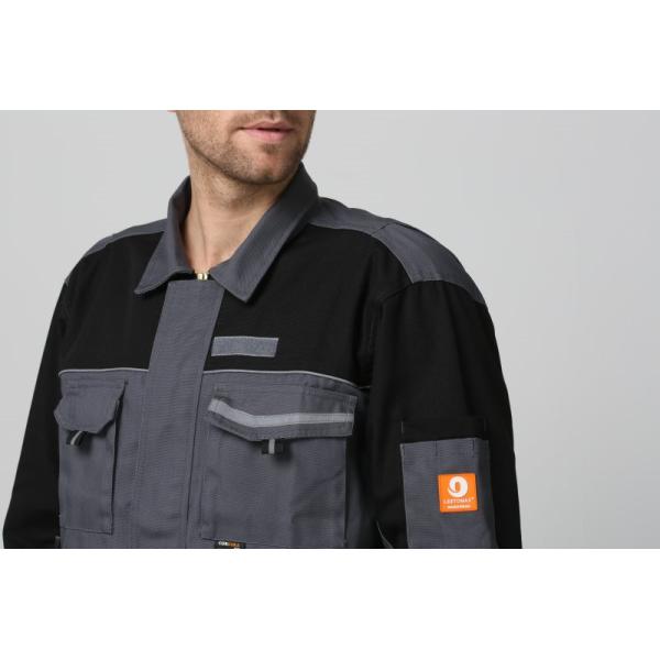 Concealed Front YKK Zip Multi Pocket Work Jacket With Flap