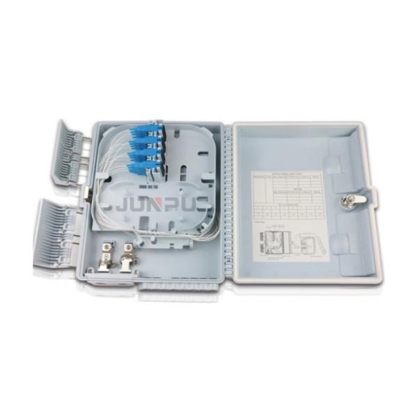 Black 16 Core Fiber Optic Cable Termination Box ABS 1X16 SC PLC Splitter