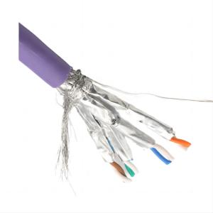 China Cat 7 Ethernet shielded cable with LSZH Sheath Material, 10Gbps transmission Speed wholesale