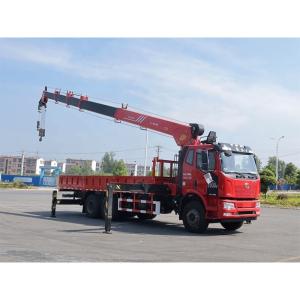 China FAW 6x4 Crane Truck Mounted 12 Tons wholesale