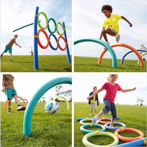 Family Relax Foam Pool Noodles Hollow Swimming Sticks EPE Swabs