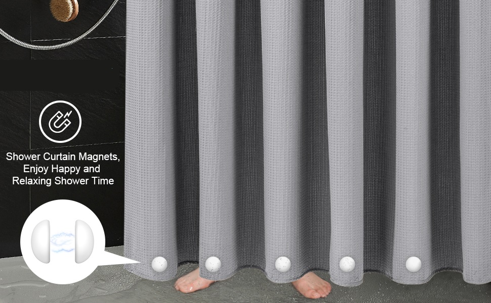 Round Magnetic Drapery Weights Industrial Strength for Shower Curtain and Tablecloth