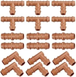Universal Barbed Coupling Fitting Irrigation Tubing Connectors For 1/2 Drip Tubing