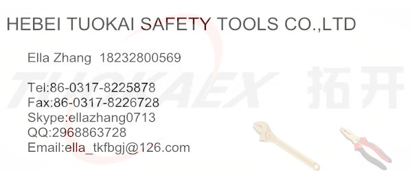 Non sparking spark-resistant slip joint pliers