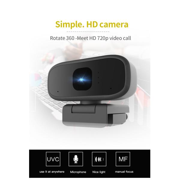 Small Desktop Gaming FCC 1080p FHD Webcam For PC Live Streaming