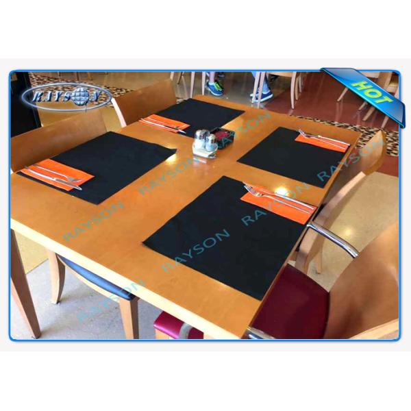 Customized Logo Disposable Non Woven Tablecloth For Italian Hotel