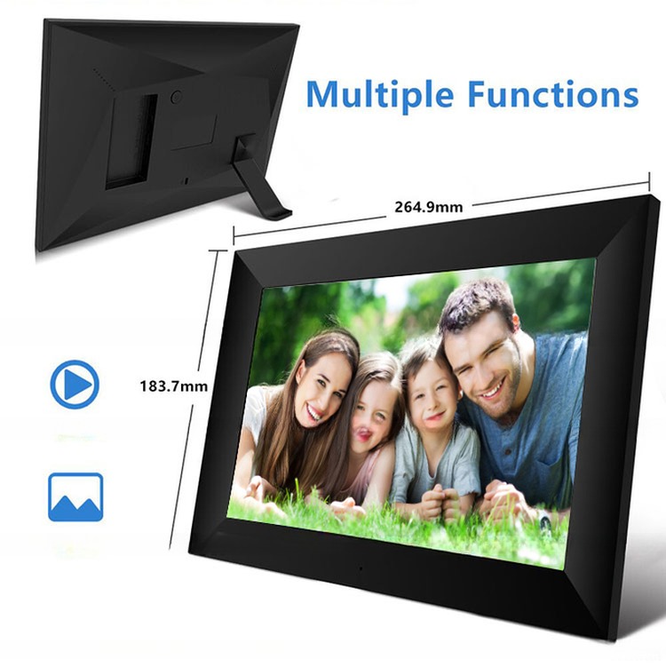 Vphoto APP 10.1" inch LCD LED touchscreen WIFI digital photo frame cloud photo video frame loop display for NFT advertising