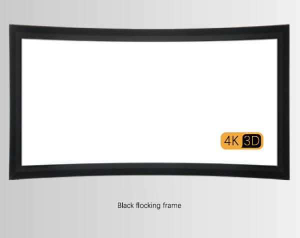Quality Customised TV Arc Frame Projection Screen Retractable Wall Mounted for sale