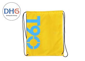 Custom Drawstring Bag Backpack , Promotional Cool String Backpacks With PP Rope