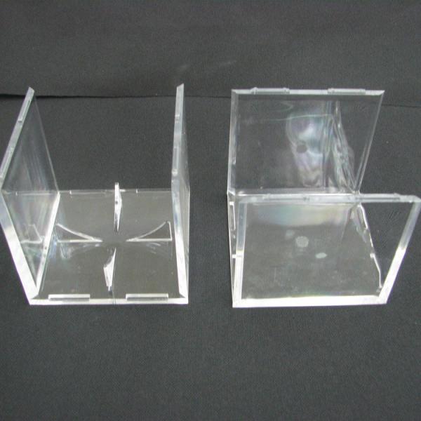 Acrylic Clear Baseball Display Case Single Plexiglass Cube Holder Box for Small Ball