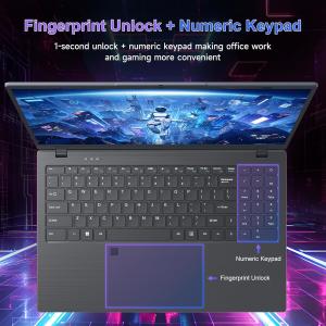 15.6 Inch Business Laptop Computer LPDDR5 12GB RAM 512GB ROM Intel N95 Processor 3.4GHz